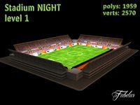 Stadium Level 1 Night3d model