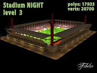 Stadium Level 3 Night3d model