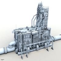 Power relay station3d model