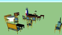 French President Office , Salon Doré, part 1 ( Furnitures )