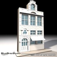 old style facade3d model