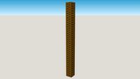 coluna reta de tijolinhos / straight brick column