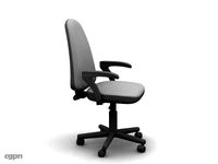 Grey office chair3d model