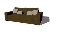 Sofa Black Red White Peter III Mega LUX 3DL