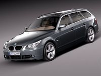 BMW 5-Series e61 Touring 2004-20103d model