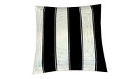 ALMOFADA LISTRAS FINAS E GROSSAS PRETO E BRANCO - 45X45CM