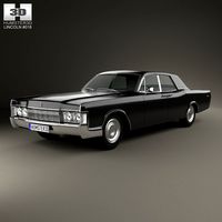 Lincoln Continental sedan 19683d model
