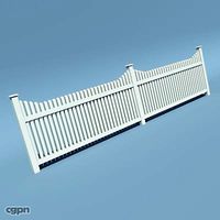 Wooden Fence 013d model