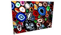 64688 Picture Glass Achat Colore 100x150cm