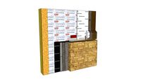 Aggre-flex Drainage Drainage EIFS with drainage track, stone transition
