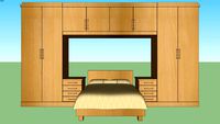 bed sheet closet wardrobe nightstand bedside