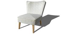 TRICOT, Fauteuil déhoussable en tissu blanc, Maisons du monde, ref : 156040, prix : 169,90