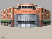 Corner Building3d model