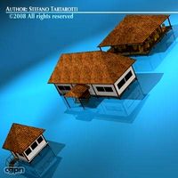 Resort buildings3d model