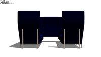 Alias 867 Eleven high back privacy