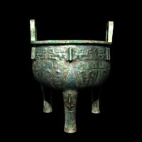Chinese bronze tripod3d model