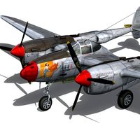 Lockheed P-38 Lightning - Beautiful Bitch3d model