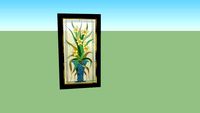 stained glass daffodil window