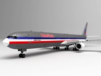Airbus A340 (American)3d model