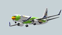 NOK AIR Boeing 737-88L (WL) Reg HS-DBV Aircraft Name Nok Phu Pha