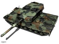 Leopard 2A4 MBT - Polish Army3d model