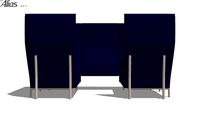 Alias 866 Eleven high back privacy