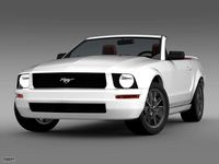Ford Mustang Convertible 20053d model