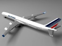 Airbus A340 (Air France)3d model