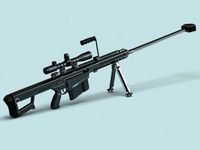 Barrett M82 Sniper Rifle3d model