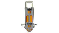 Thermionic Scanning Electron Microscope schematic cross section