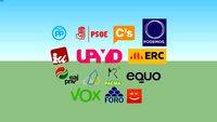 Logotipos de los partidos politicos españoles (I)