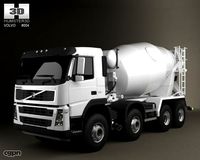 Volvo Truck 8x4 Mixer3d model
