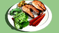 Salmon Steak Dinner