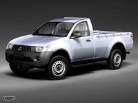 Mitsubishi L200 singlecab 2door3d model