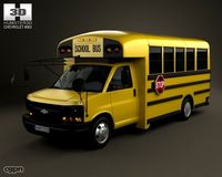 Thomas Minotour School Bus 20123d model