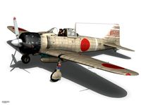Mitsubishi A6M2 Zero - Carrier Shokaku3d model