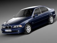 BMW 5-series e39 sedan 20013d model