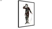 Quadro Chaplin Multicolor - Ammo Quadros