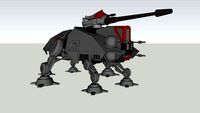 AT-TE with lil' clone gunner