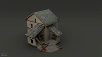 Destroyed House3d model