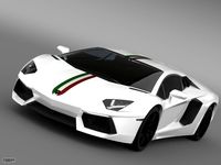 Lamborghini Aventador LP 700 4 Nazionale LB834 20143d model