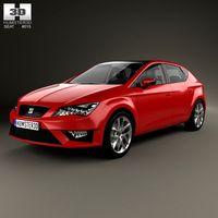 Seat Leon FR 5-door hatchback with HQ interior and engine 20133d model