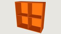 IKEA EKET 70x70x25 orange