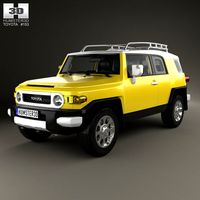 Toyota FJ Cruiser with HQ interior 20103d model