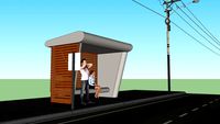 parada de autobus hecho por Claudio Valenzuela