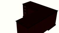 Saratoga L-Shaped Executive Desk