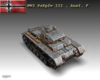WW2 PzKpfw III . Ausf. F3d model