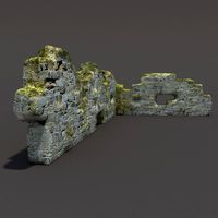 English Castle Ruin #73d model