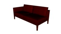 Orten Single Arm Two Seat Sofa, Right Hand