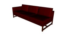 Orten Single Arm Three Seat Sofa, H Frame, Right Hand
